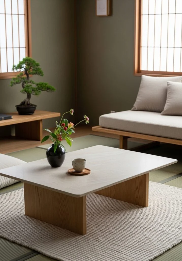 Zen Stone and Wood Coffee Table Blend