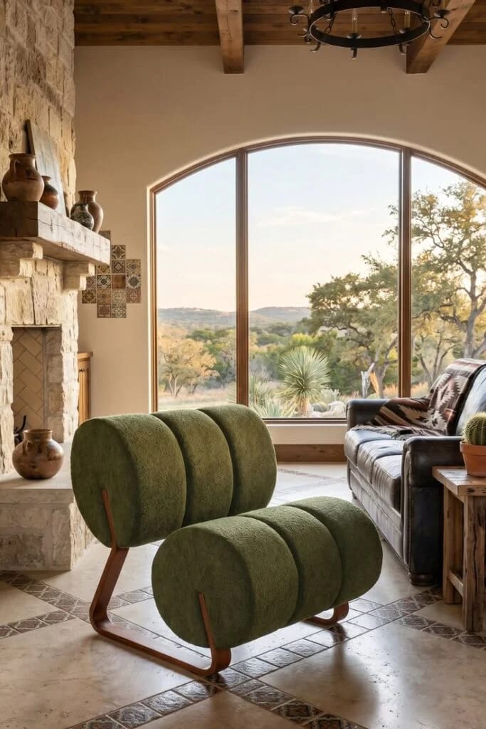 Accent Chairs with Sculptural Silhouettes