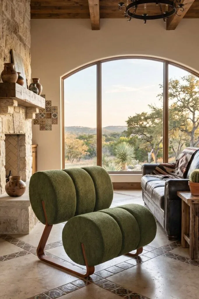 Accent Chairs with Sculptural Silhouettes