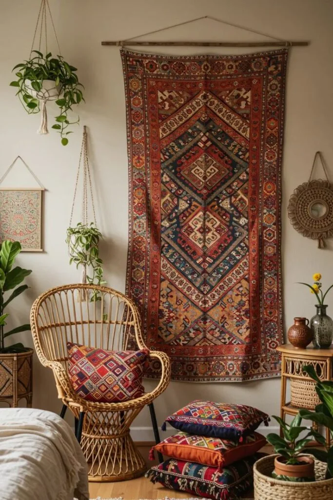Add Hanging Chairs for a Playful Boho Touch