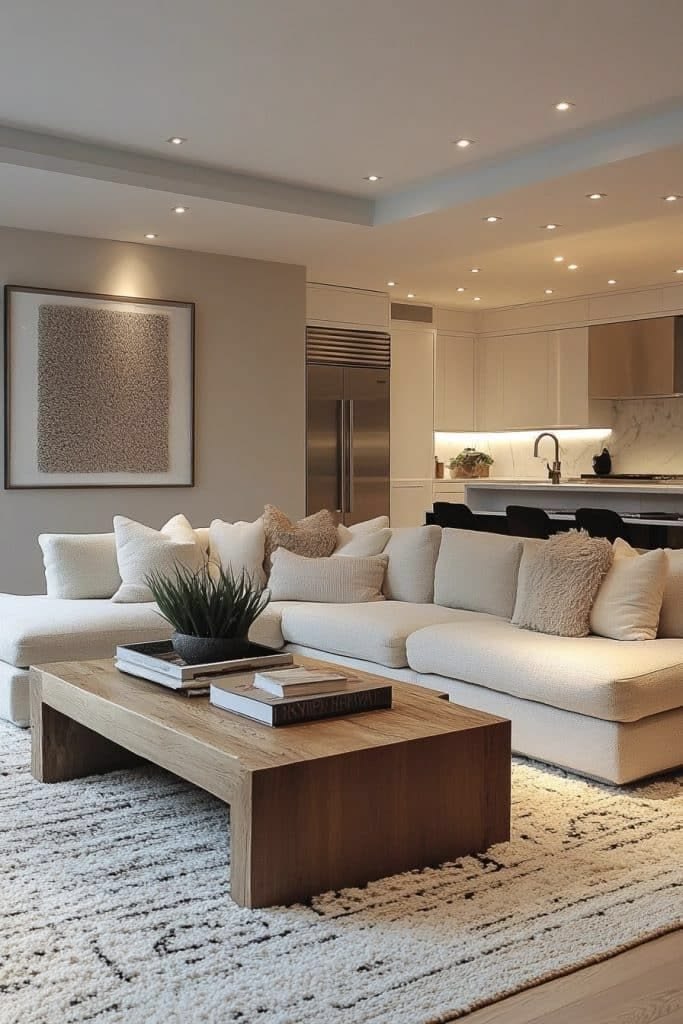 Add Natural Wood for Warm Minimalism