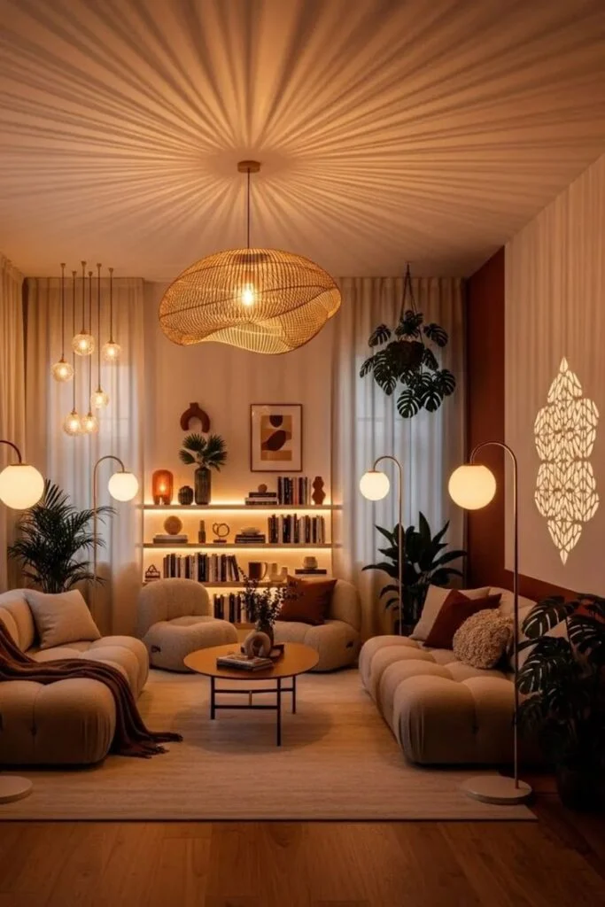 Add Warm Ambient Lighting with Lanterns and Lamps