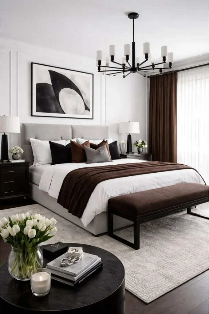 Add a Modern Bench at the Foot of the Bed