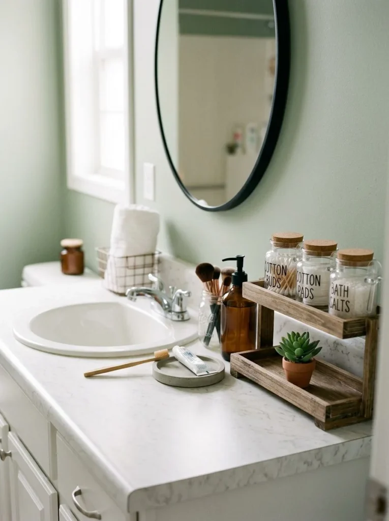 Bathroom Counter Clutter Cheap Home Decor Ideas