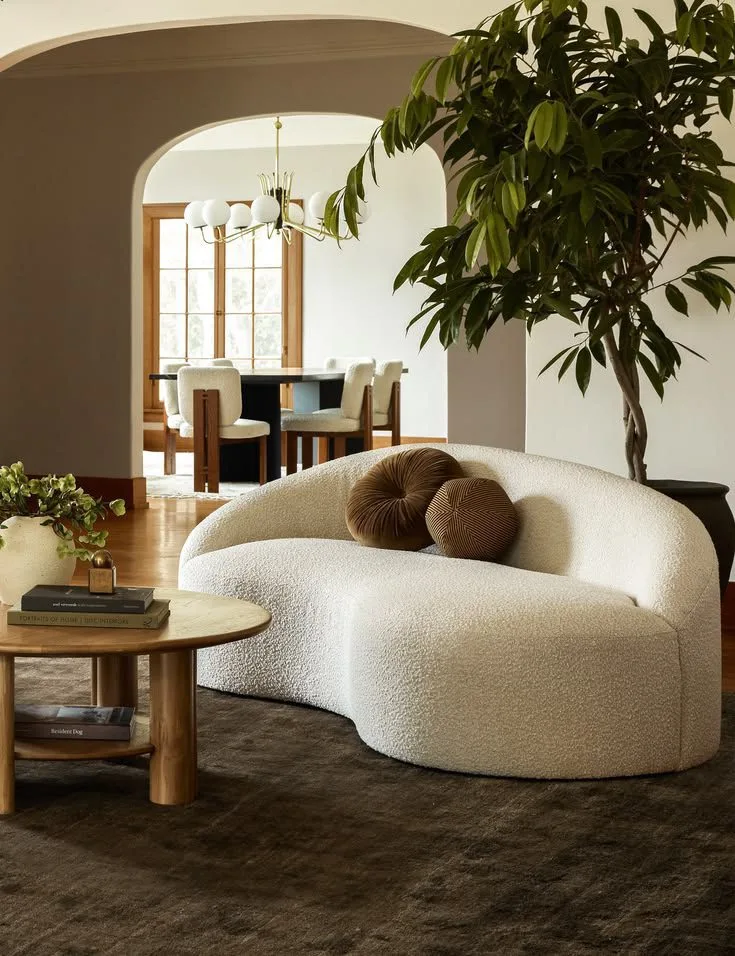 Bouclé Texture Modern Sofa for Cozy Luxury Living