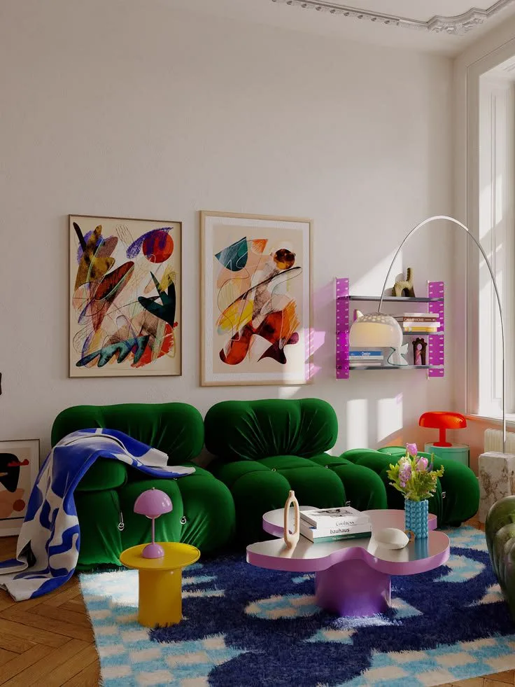 Bright Color Accent Sofa for Bold Modern Interiors