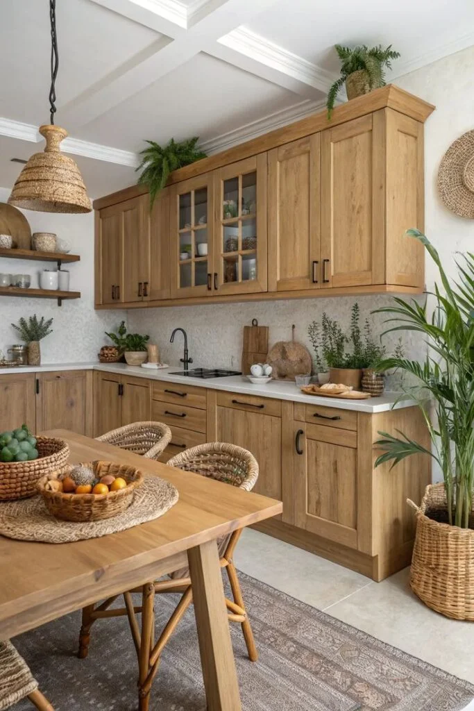 Bring in Natural Wood for Warmth