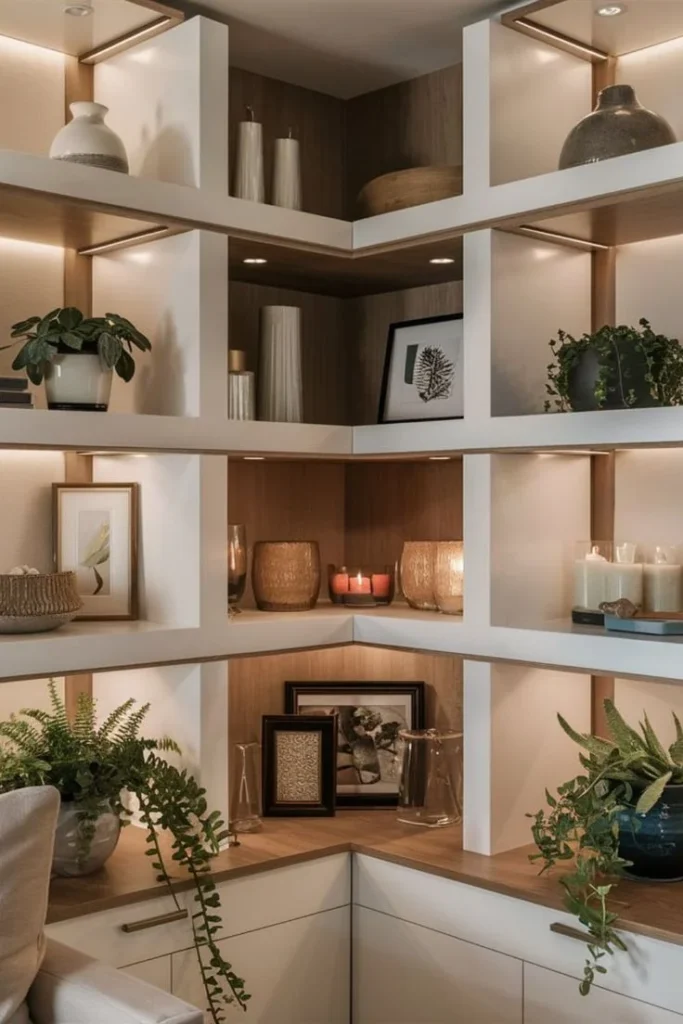 Built-In Storage Walls for Seamless Design