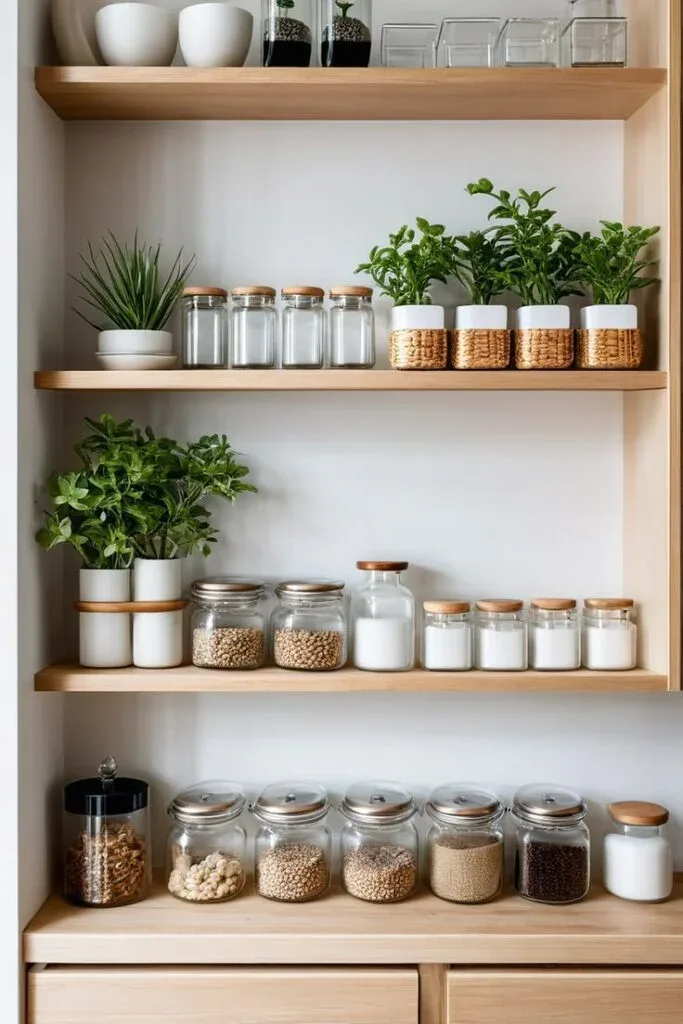 Clear Glass Storage Jars