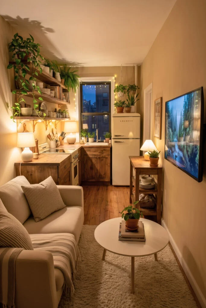 Compact Wall-Mounted Kitchen Units