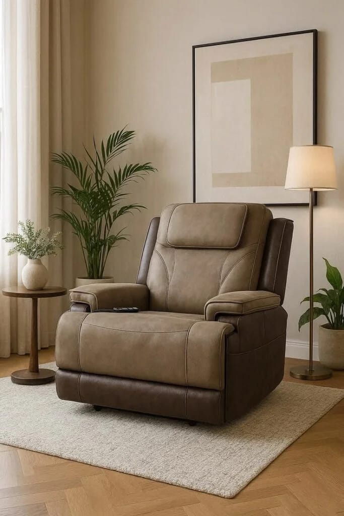 Contemporary Recliner Sofa