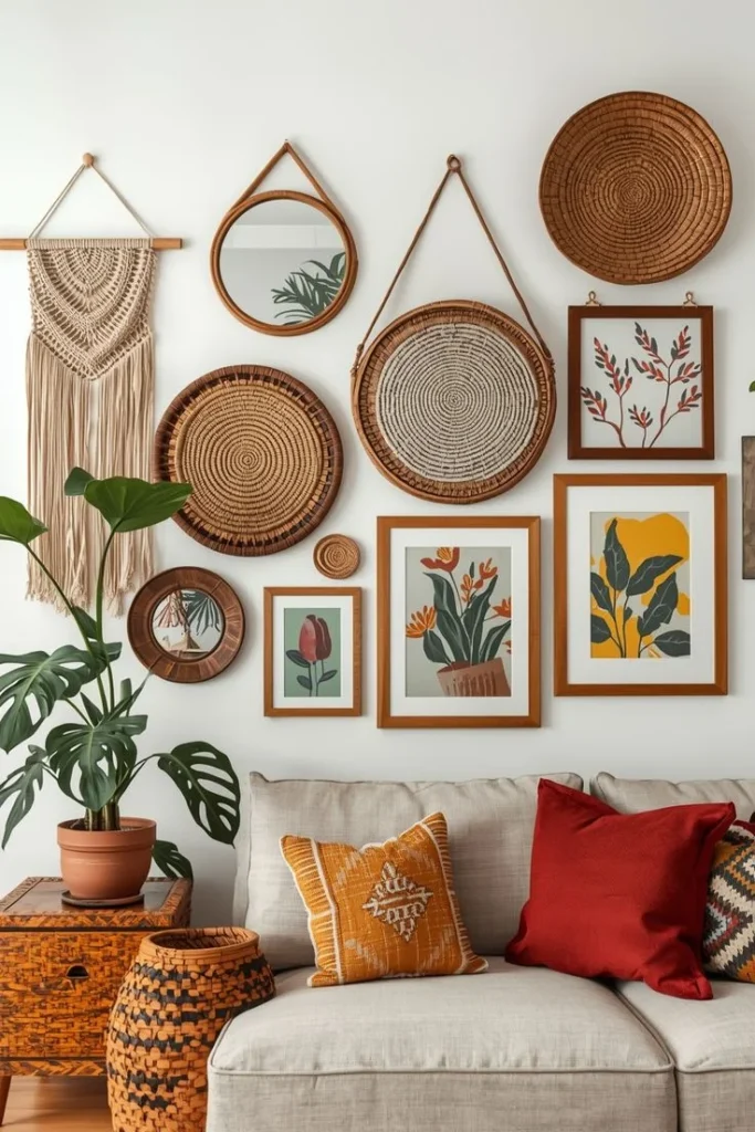 Create a Cozy Boho Gallery Wall with Personal Art