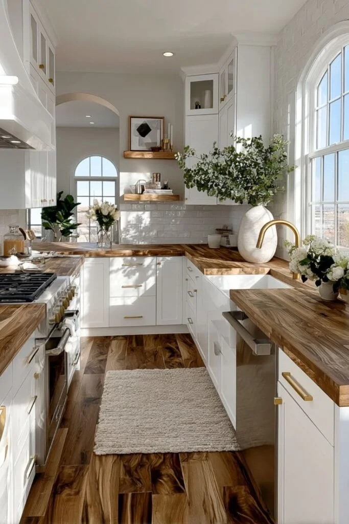 Create a Rustic Farmhouse White Kitchen With Vintage Charm