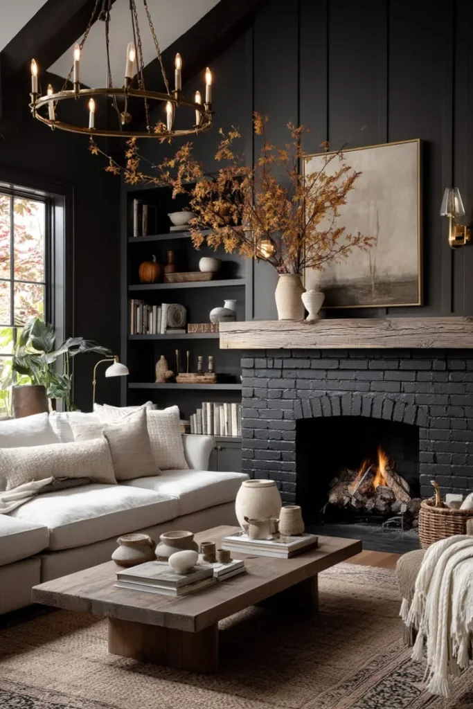 Create a Stunning Fireplace Wall as the Focal Point