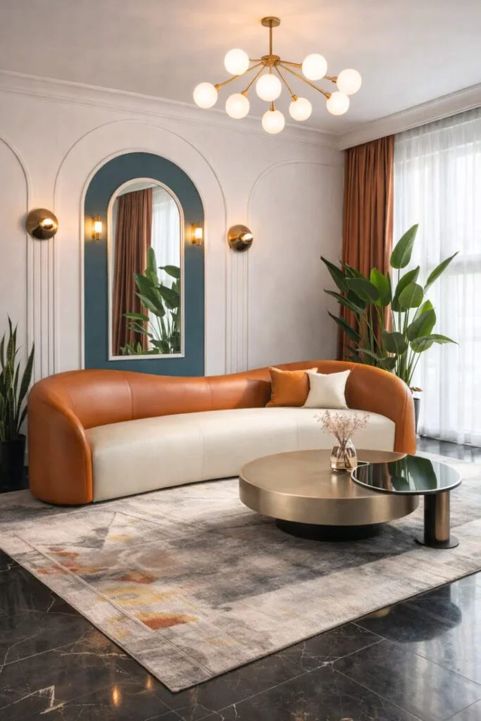 Curved Furniture for Soft Glamour