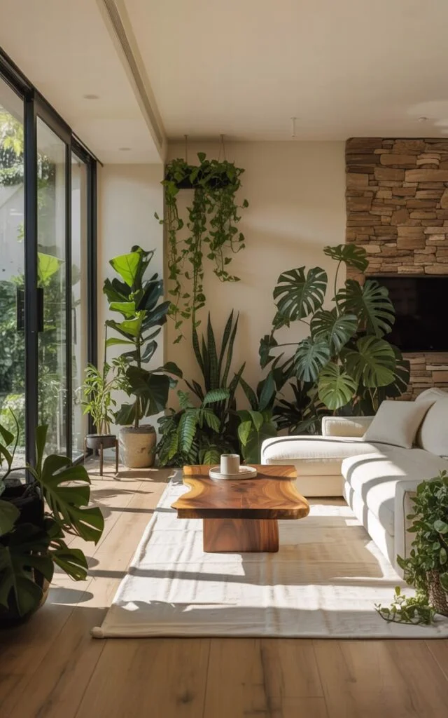 Decorate with Large Floor Plants for a Luxe Feel