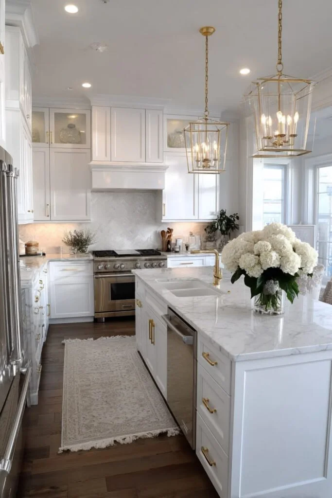 Design a Transitional White Kitchen With Balanced Elegance