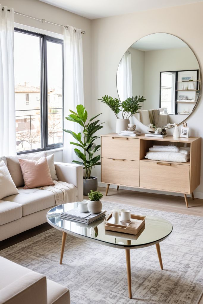 Floating Furniture for a Clean and Airy Layout