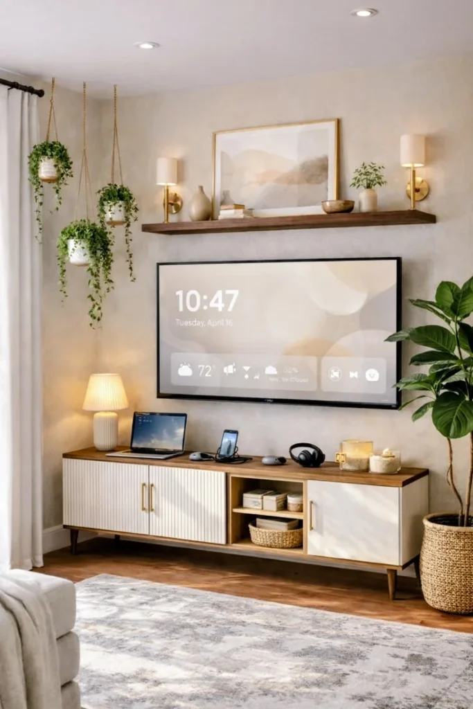 Floating TV Console Design