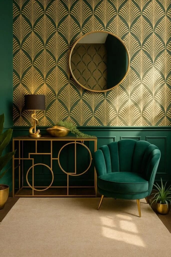 Geometric Wall Molding for Instant Elegance Modern Art Deco Revival Ideas for a Show-Stopping Home Glow-Up