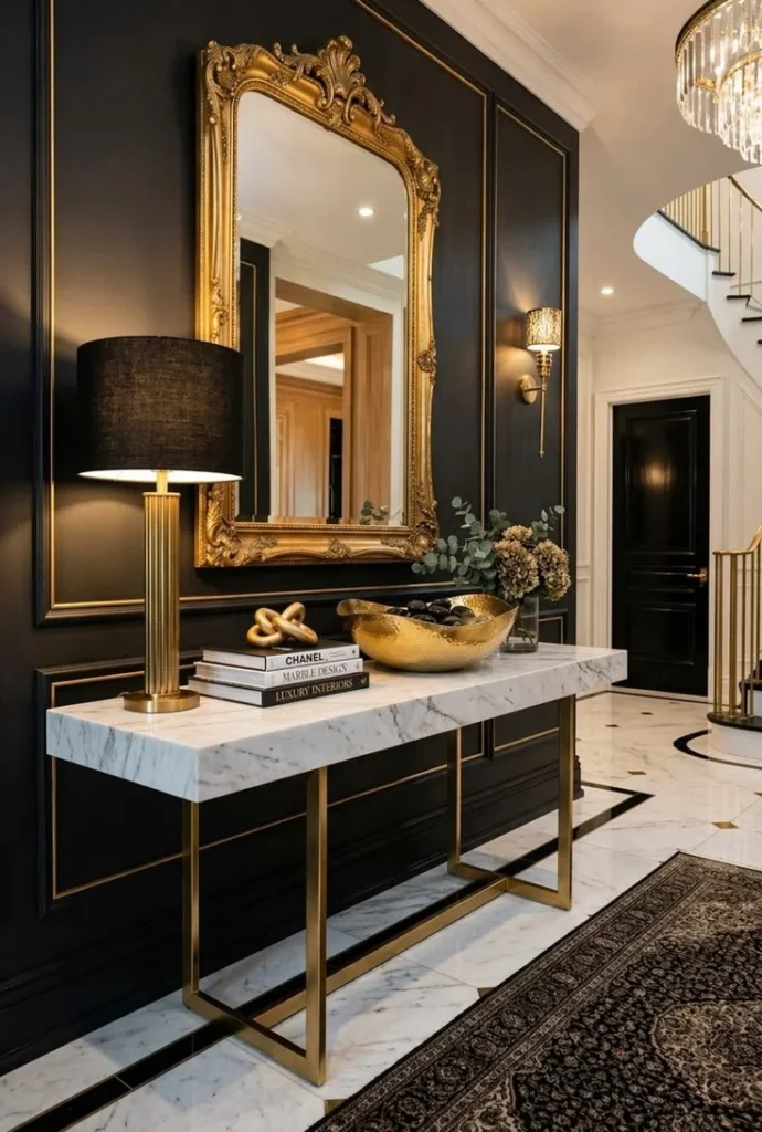 Glamorous Entryways That Make a First Impression Modern Art Deco Revival Ideas for a Show-Stopping Home Glow-Up