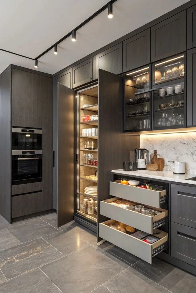 Glass Front Kitchen Cabinets