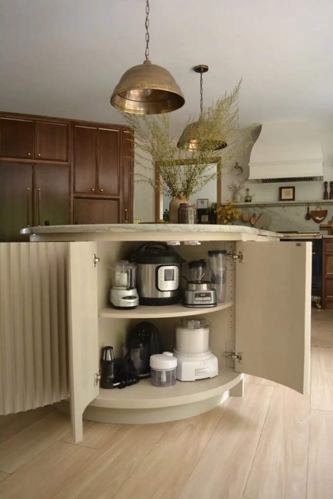 Hidden Appliance Garage for a Clean Luxury Look