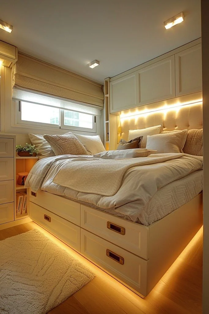 Hidden Storage Beds for Clutter-Free Small Bedrooms