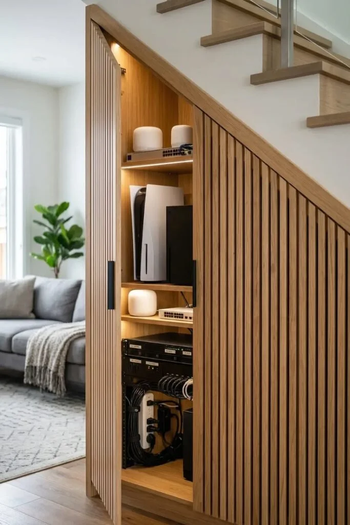 Hidden Storage That Keeps Surfaces Completely Clean