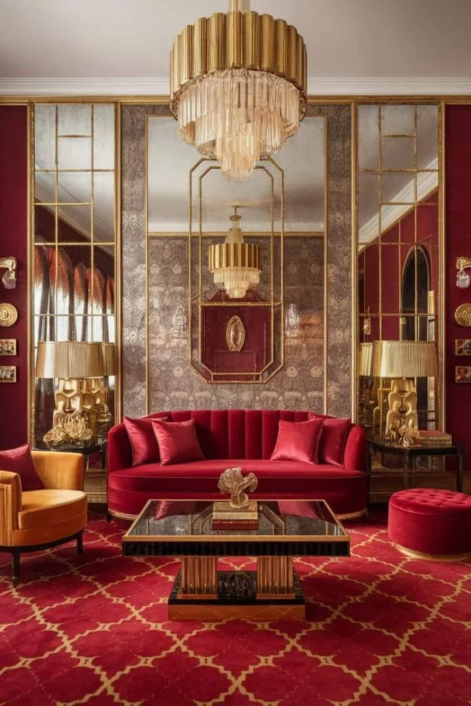 High-Gloss Finishes for Glamorous Reflection Modern Art Deco Revival Ideas for a Show-Stopping Home Glow-Up