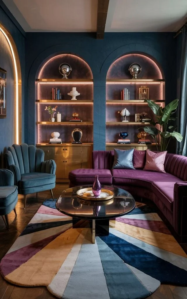 Jewel-Tone Color Accents for Rich Depth