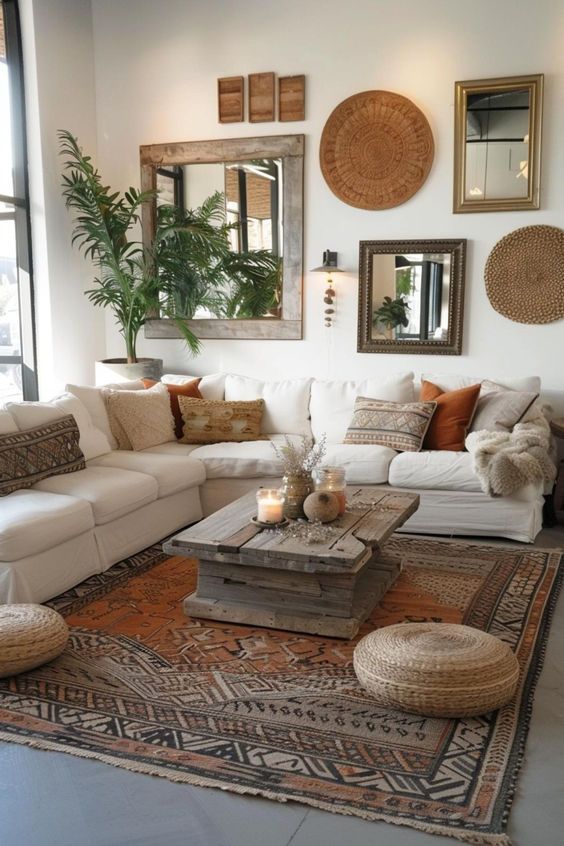 Layer Earthy Tones for a Warm Boho Base