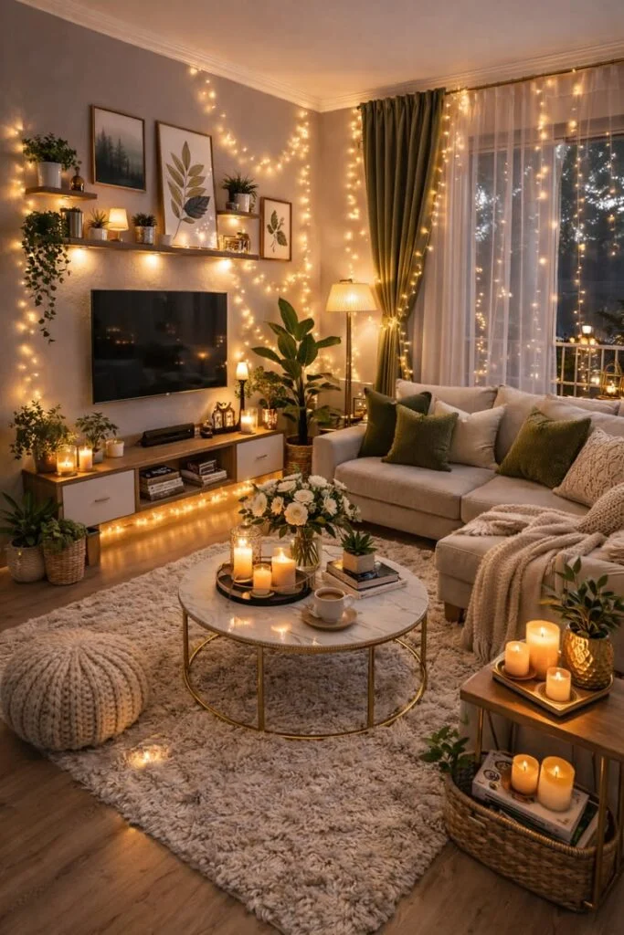 Layer Lighting for a Warm Apartment Glow