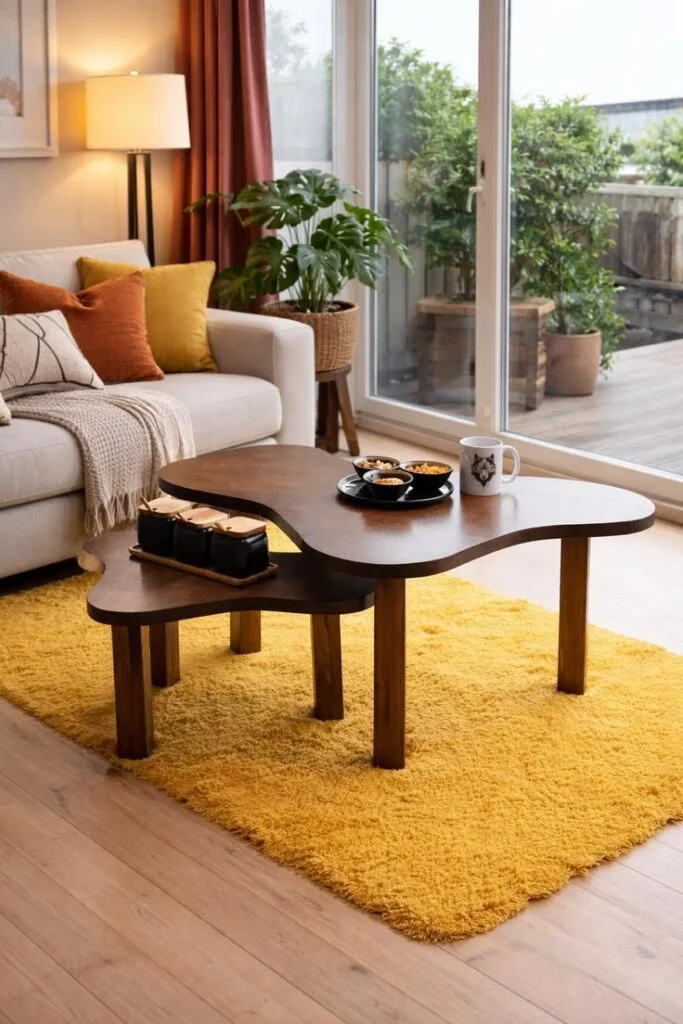 Layered Nesting Tables for Flexible Living
