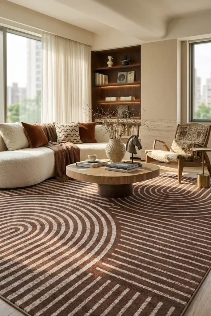 Layered Rugs That Define and Expand Space Best Modern Home Decor Finds for Small Spaces