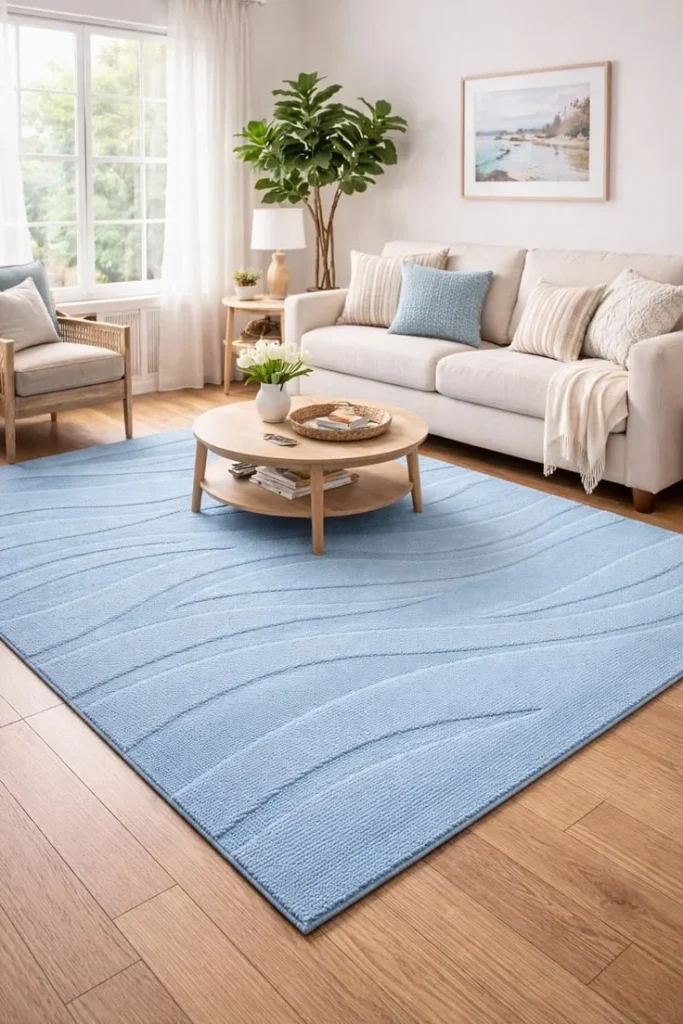 Light Blue Coastal Rugs