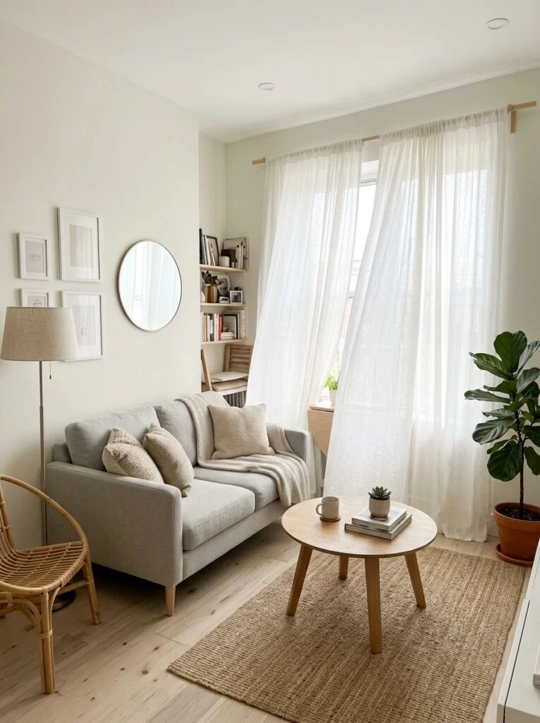 Light Sheer Curtains Instead of Heavy Drapes
