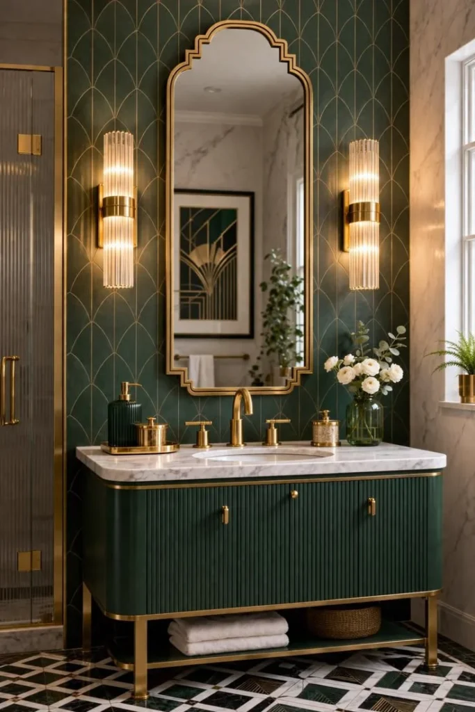 Luxe Bathroom Glow-Ups with Deco Details
