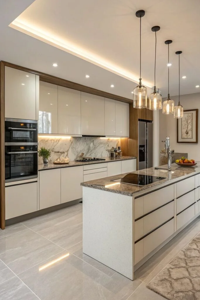 Matte Finish Modern Kitchens