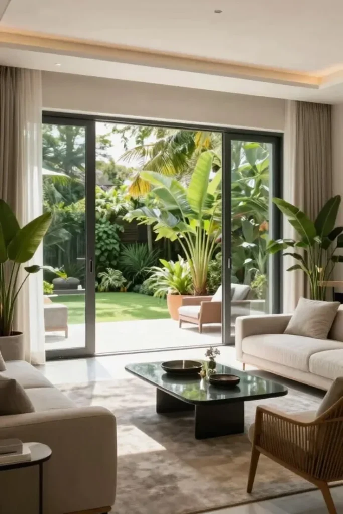 Minimal Greenery for Fresh Elegance Luxury Small Apartment Design Ideas