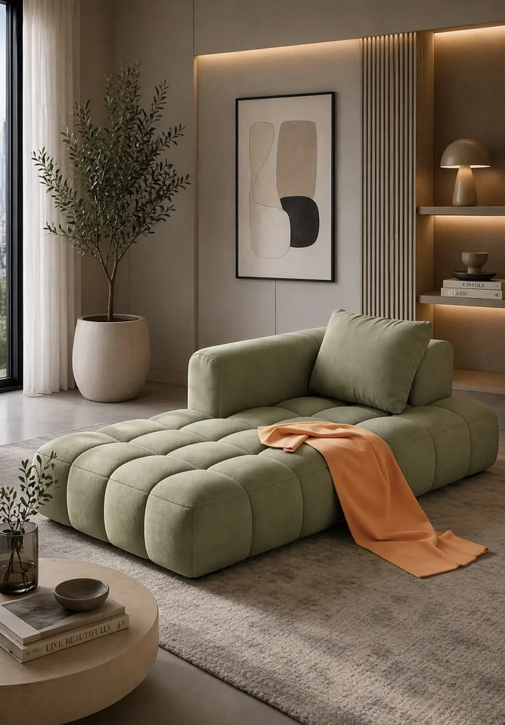 Minimalist Low-Profile Sofa Design