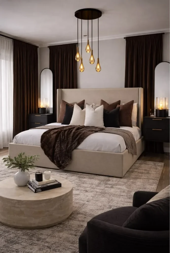 Monochrome Cozy Bedroom Elegance