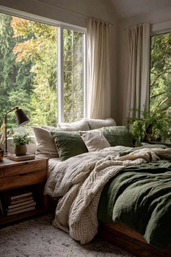 Nature-Inspired Cozy Bedroom Escape