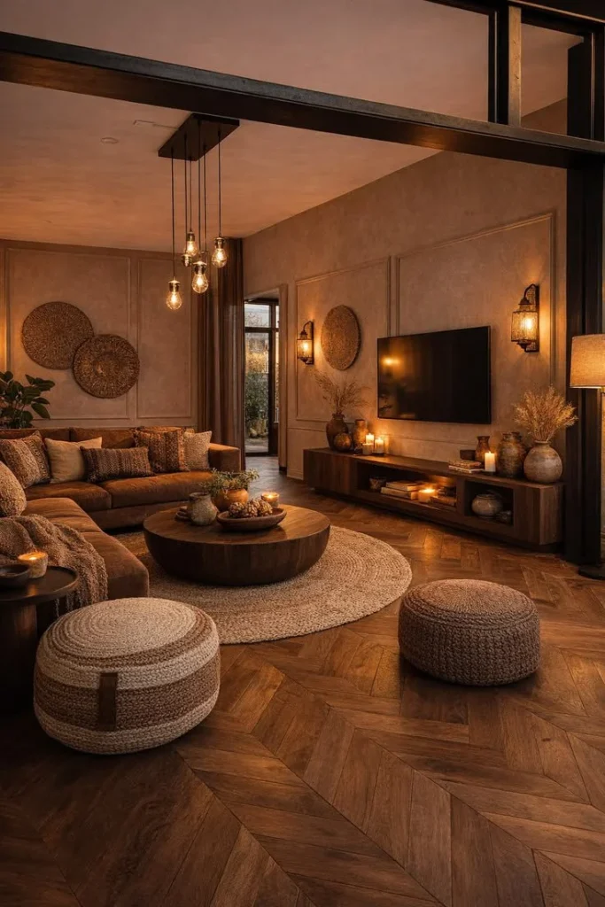 Neutral Color Palette with Rich Textures Luxury Small Apartment Design Ideas