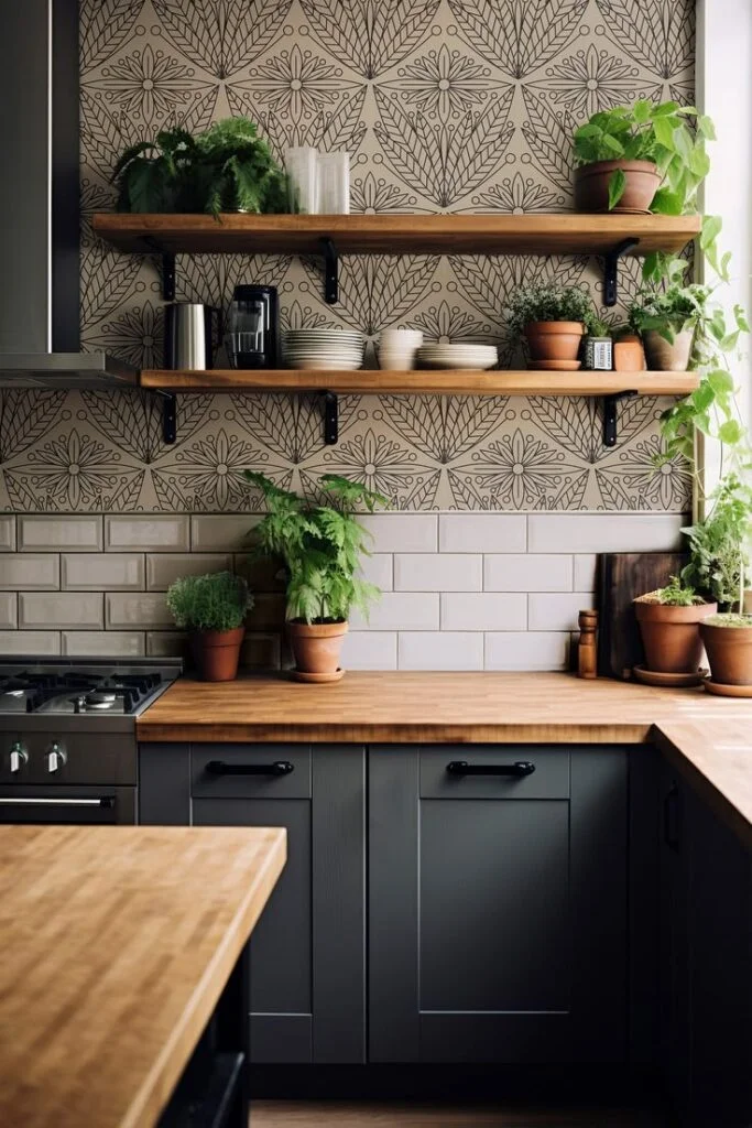 Open Shelving with Styled Simplicity