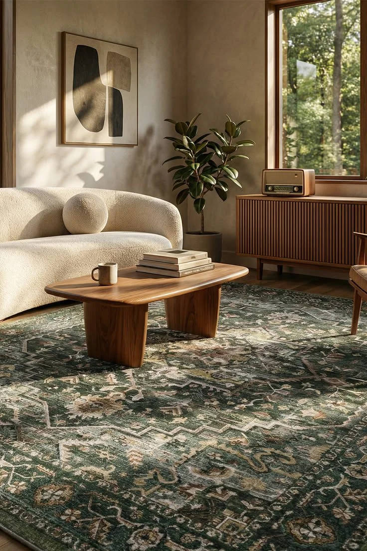 Oversized Area Rugs to Anchor Furniture