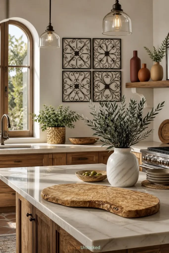 Oversized Cutting Boards as Decorative Layers