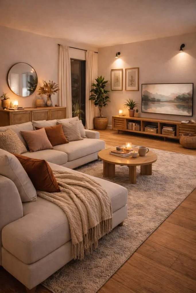 Pile on Textured Cushions in Odd Numbers