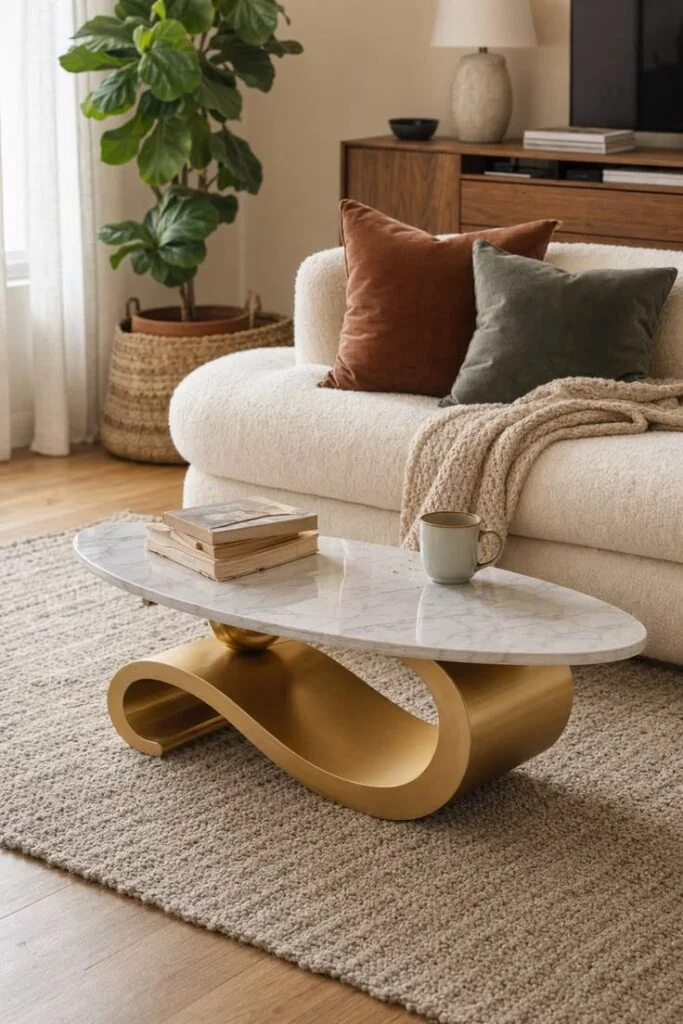 Sculptural Coffee Tables with Luxury Appeal