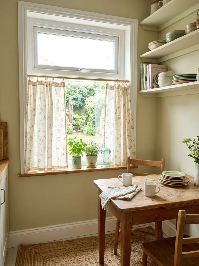 Short Curtains That Shrink the Room Cheap Home Decor Ideas